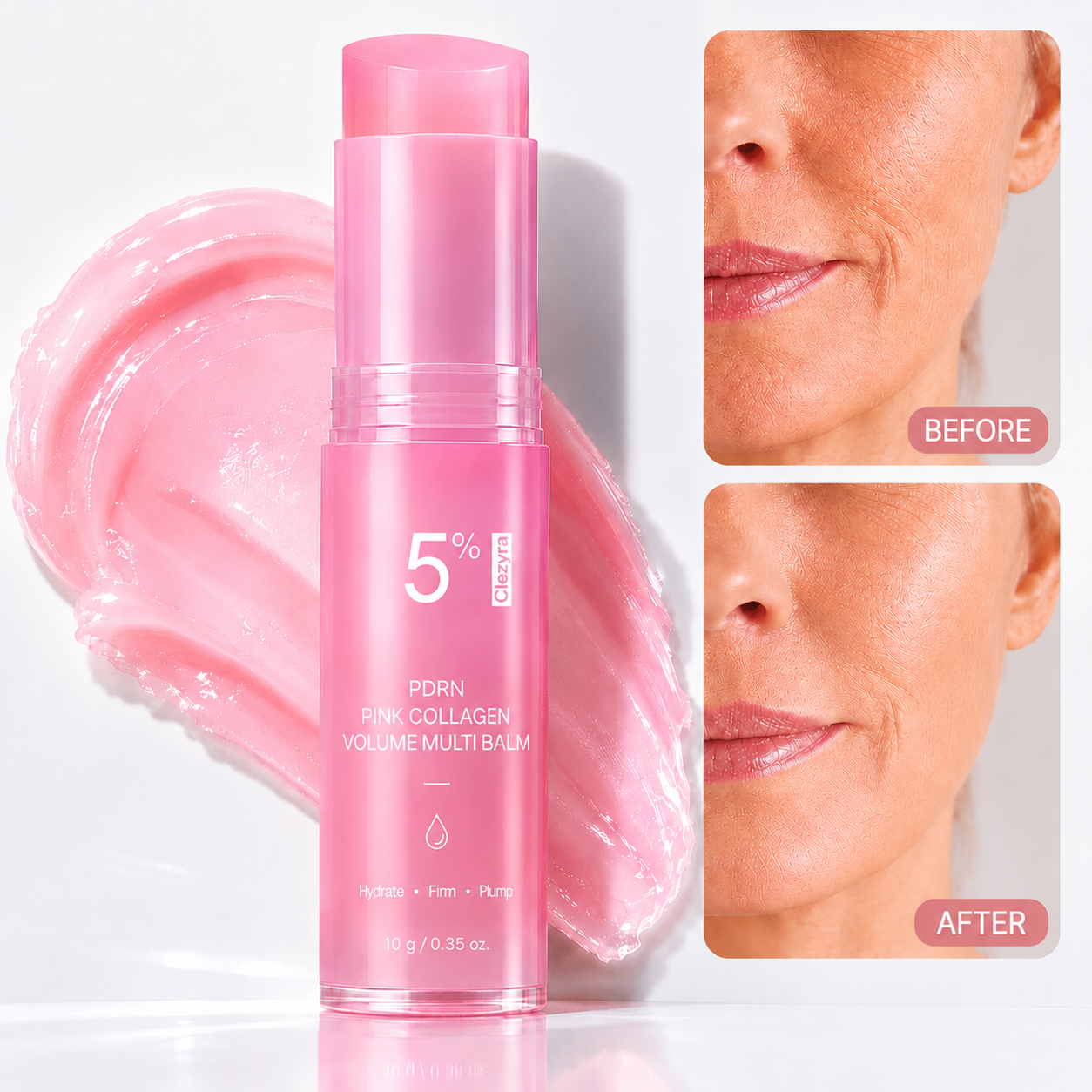 🔥LAST DAY 60% OFF Clezyra™ Korean Pink CollagenVolume Multi Balm