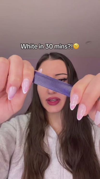 CLEZYRA Purple Teeth Whitening Strips