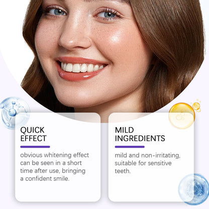 CLEZYRA Purple Teeth Whitening Strips